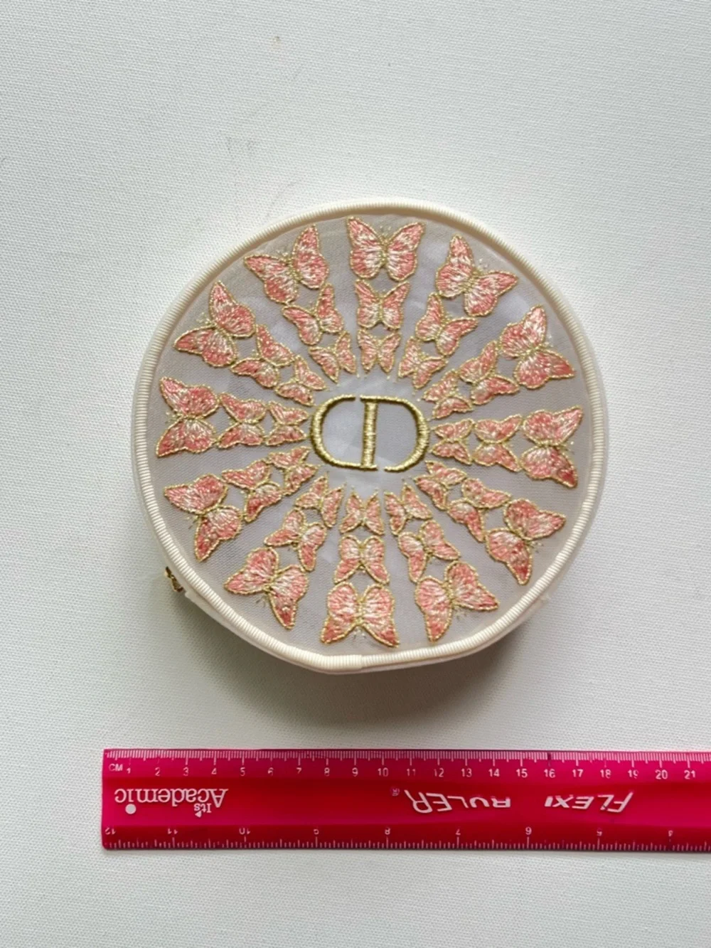 Christian Dior Beauty Butterfly Makeup Bag Embroidered